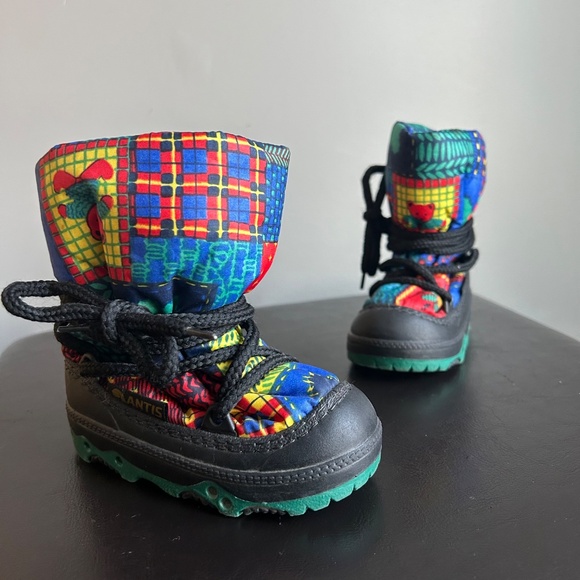 Antis Dunety Colorful Patch Pattern Winter Toddler Boots - Picture 12 of 12